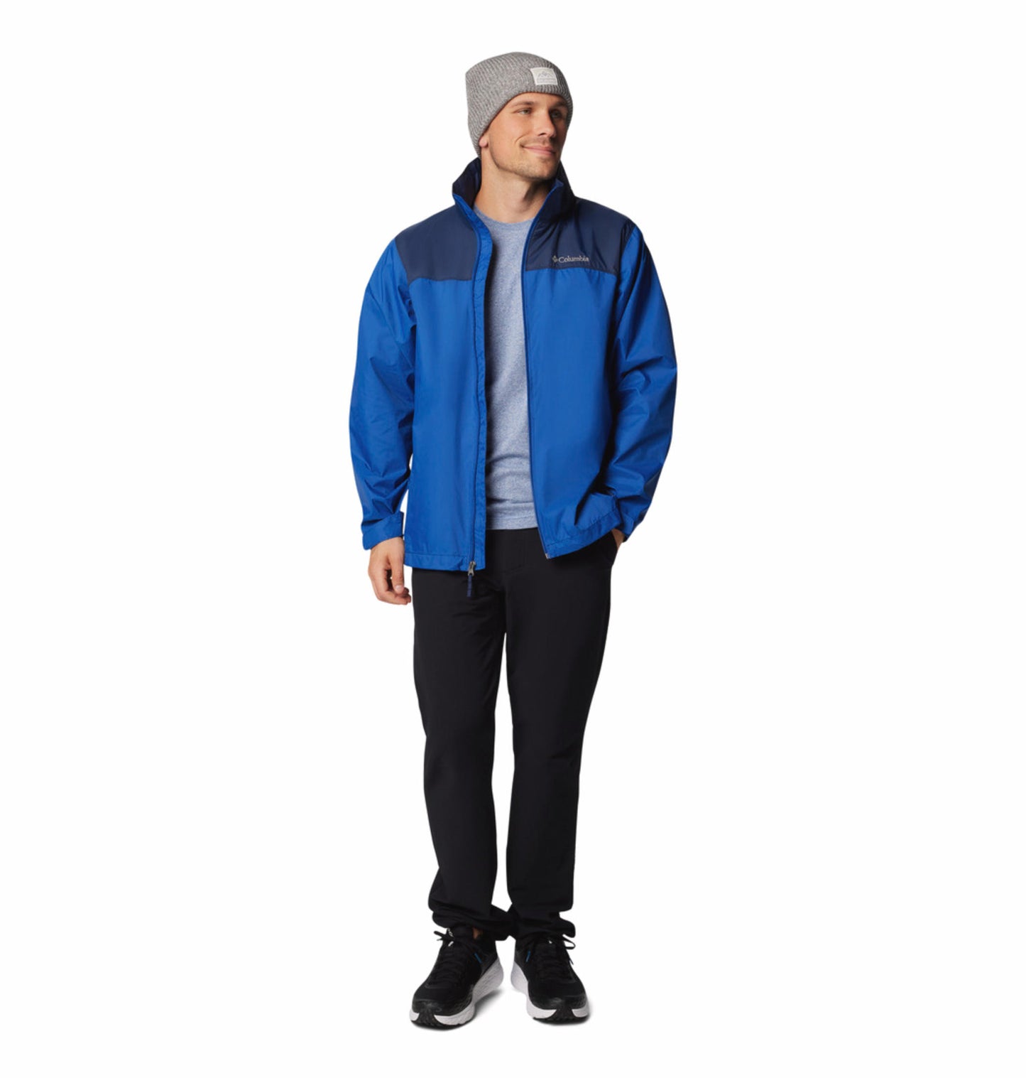 Columbia Mens Navy Blue Glennaker Lake II Rain Jacket