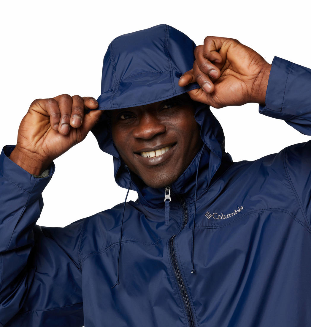 Columbia Mens Blue Glennaker Lake II Rain Jacket