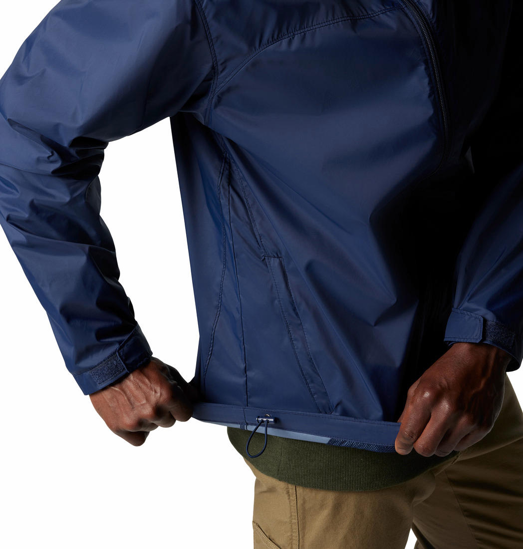 Columbia Mens Blue Glennaker Lake II Rain Jacket