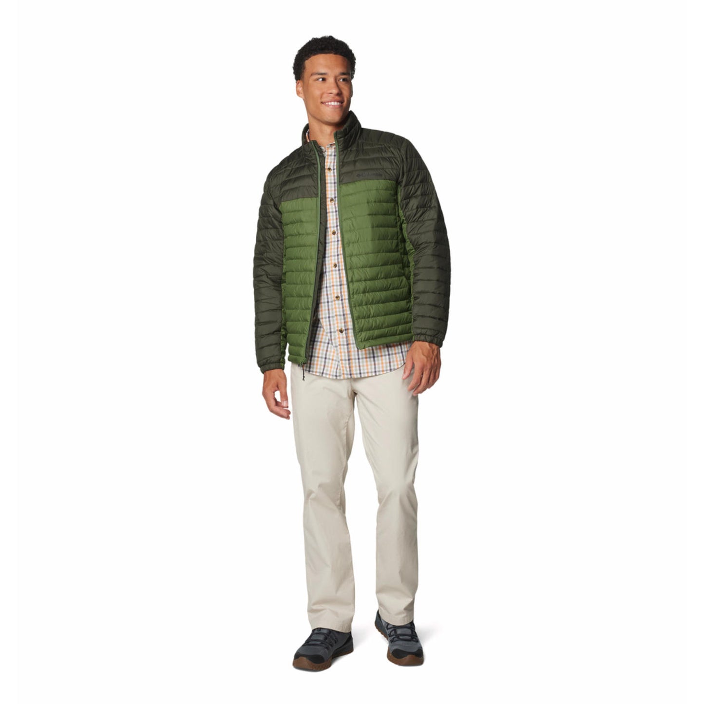 Columbia Mens Green Silver Falls II Jacket