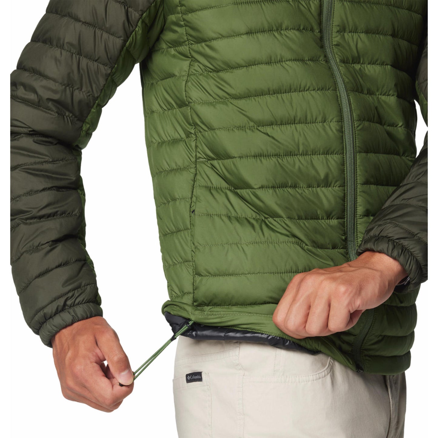 Columbia Mens Green Silver Falls II Jacket