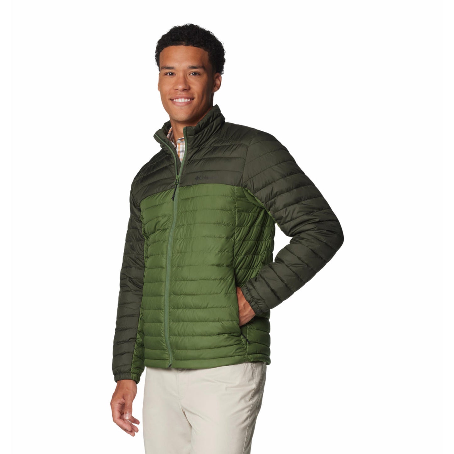 Columbia Mens Green Silver Falls II Jacket
