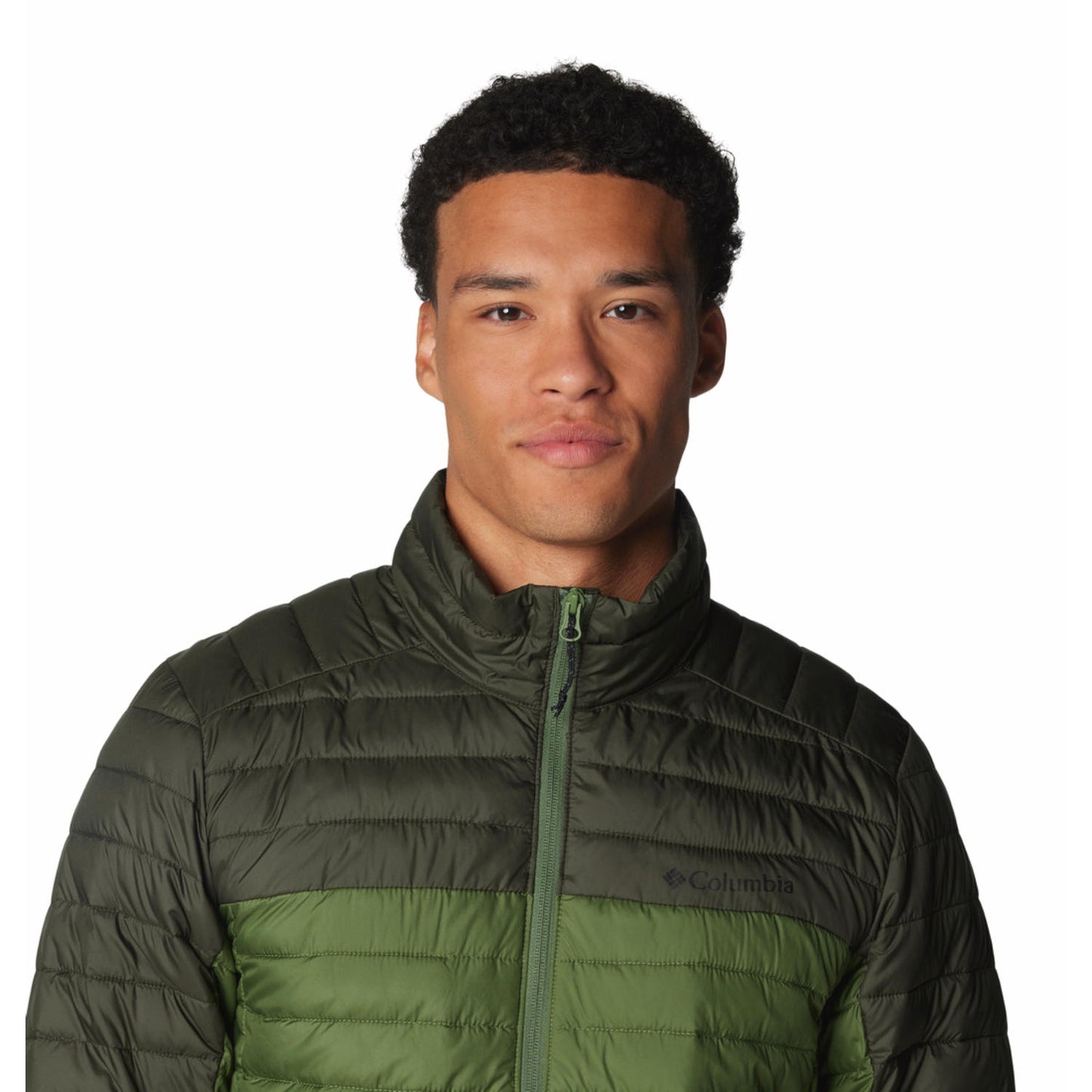 Columbia Mens Green Silver Falls II Jacket