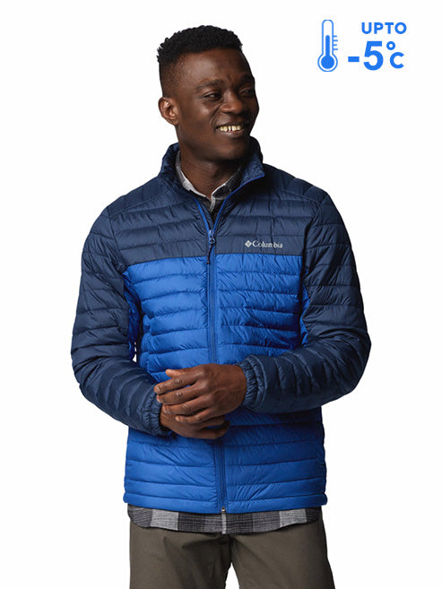 Columbia Men Blue Omni-Shield Silver Falls II Down Jacket