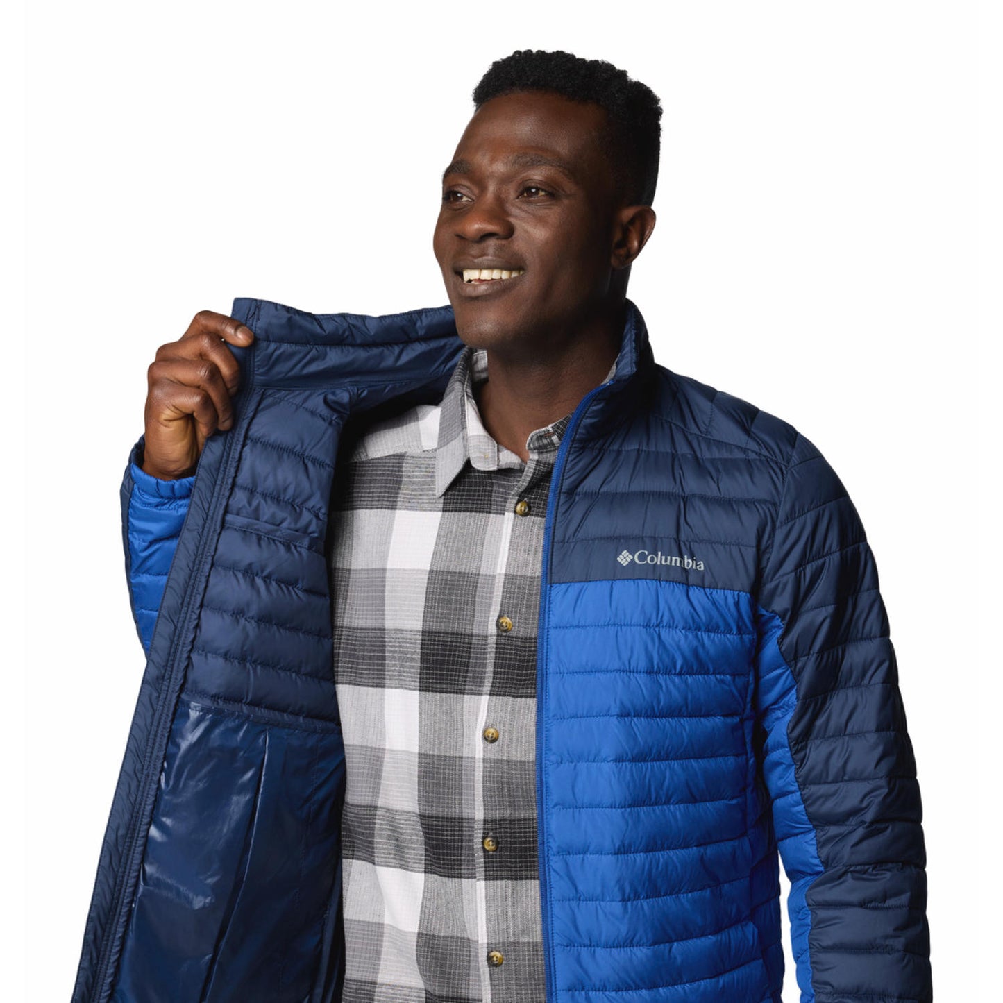 Columbia Mens Blue Omni Shield Silver Falls II Jacket