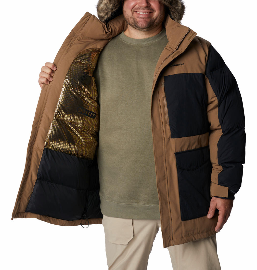 Columbia Mens Brown Marquam Peak Fusion II Parka Jacket