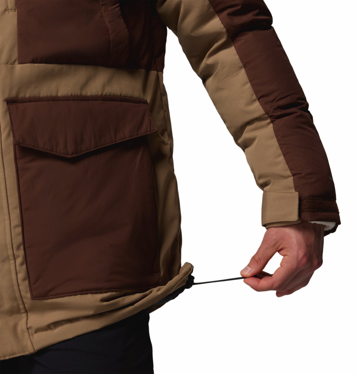 Columbia Men Brown OmniHeat Infinity Marquam Peak Fusion II Parka Jacket