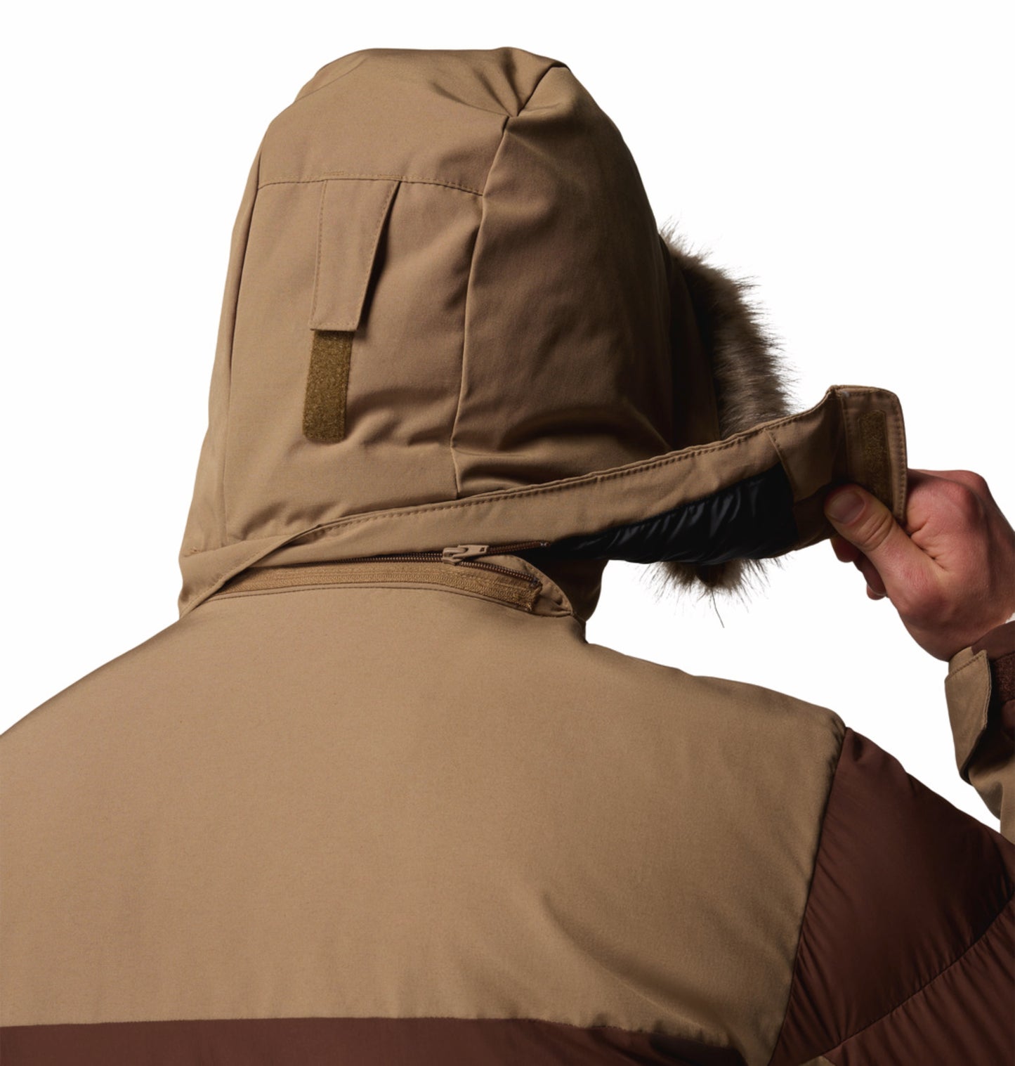 Columbia Men Brown OmniHeat Infinity Marquam Peak Fusion II Parka Jacket