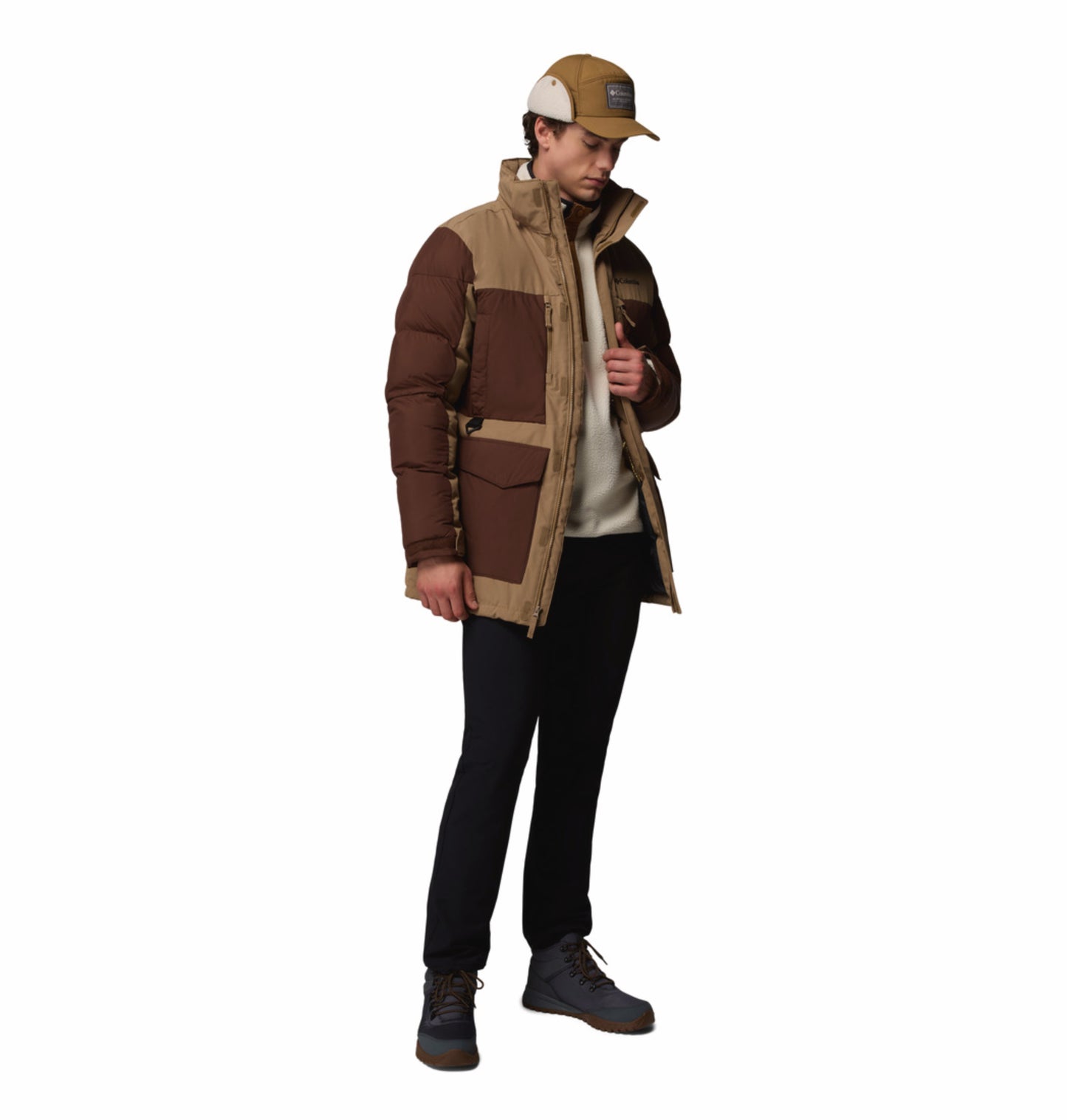 Columbia Men Brown OmniHeat Infinity Marquam Peak Fusion II Parka Jacket