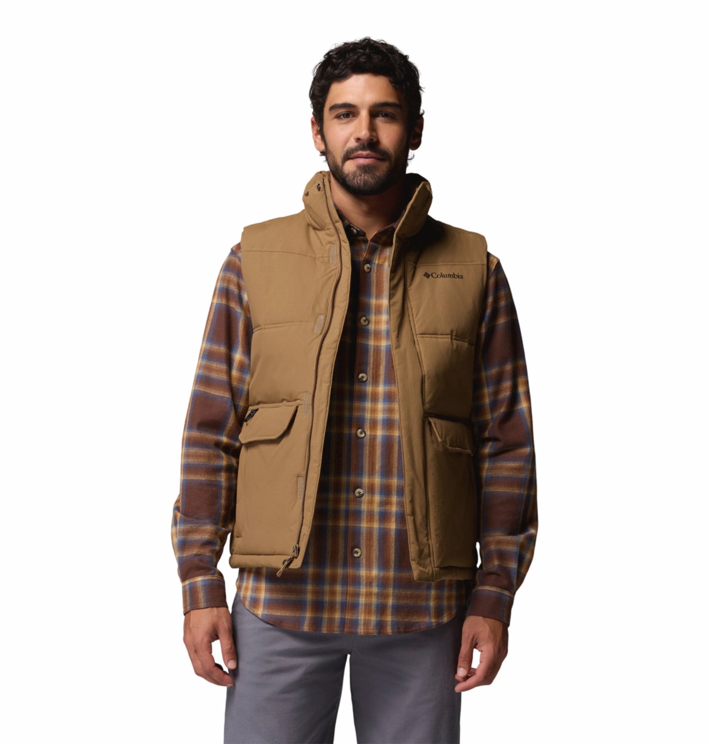 men brown omni heat infinity landroamer vest