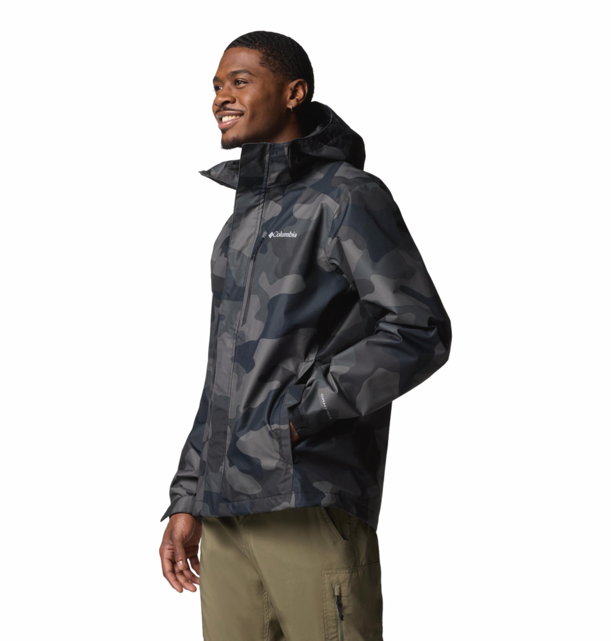 Columbia Men Black Hikebound II Printed Jacket Waterproof S