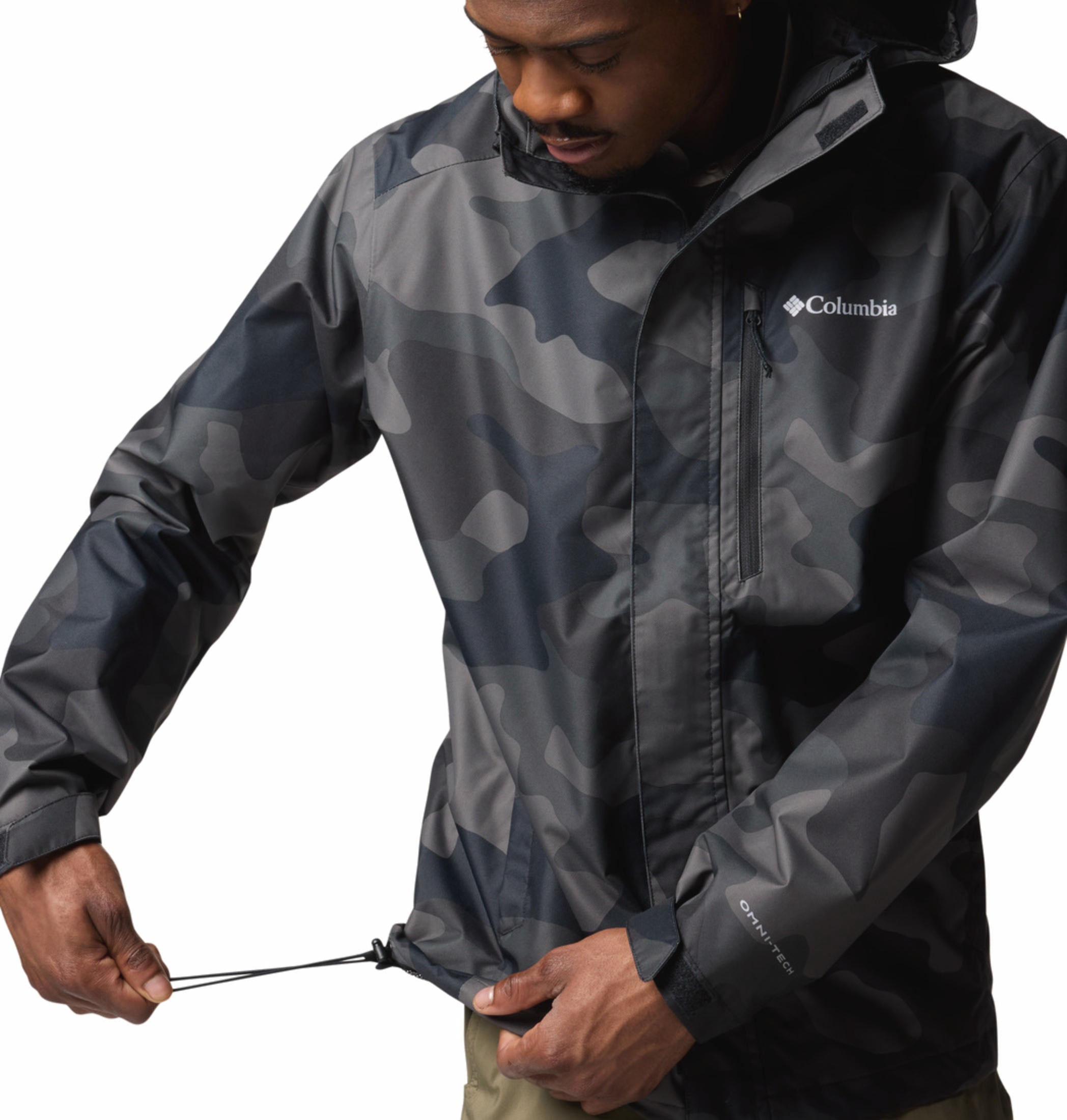 Columbia Men Black Hikebound II Printed Jacket Waterproof S