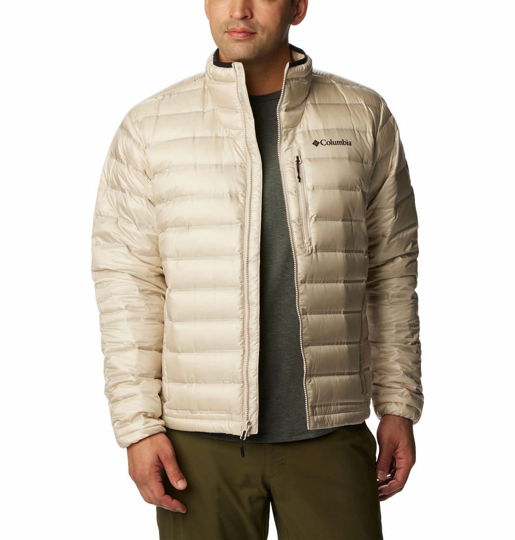 Columbia Men Beige Pebble Peak Down Jacket