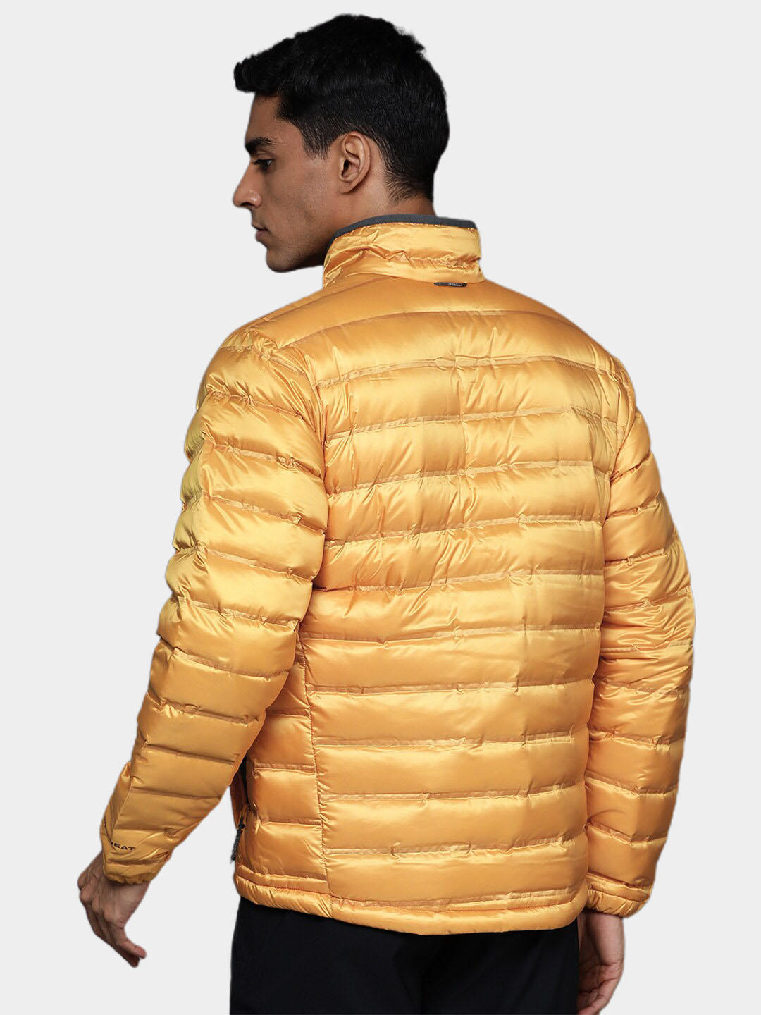 Columbia Men Yellow Pebble Peak Down Jacket