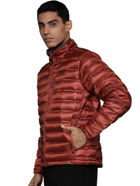 Columbia Men Red Pebble Peak Down Jacket