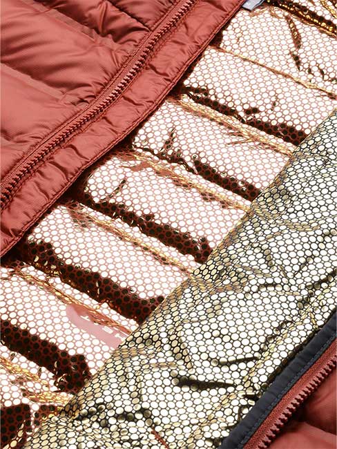 Columbia Men Red Pebble Peak Down Jacket
