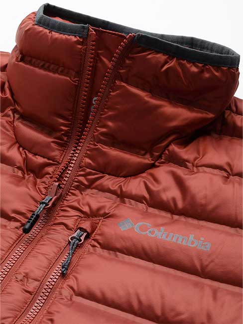 Columbia Men Red Pebble Peak Down Jacket