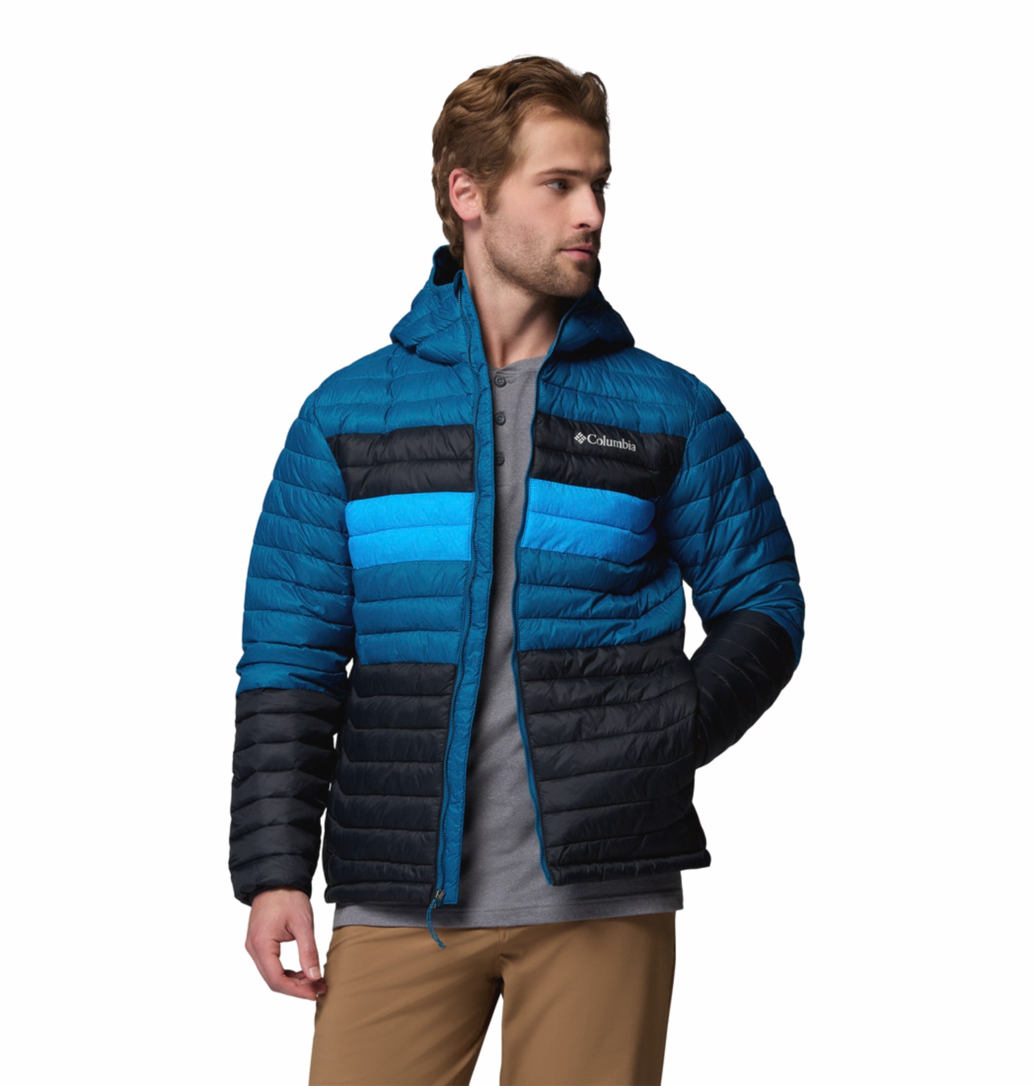 men black omni shield powder pass down jacket