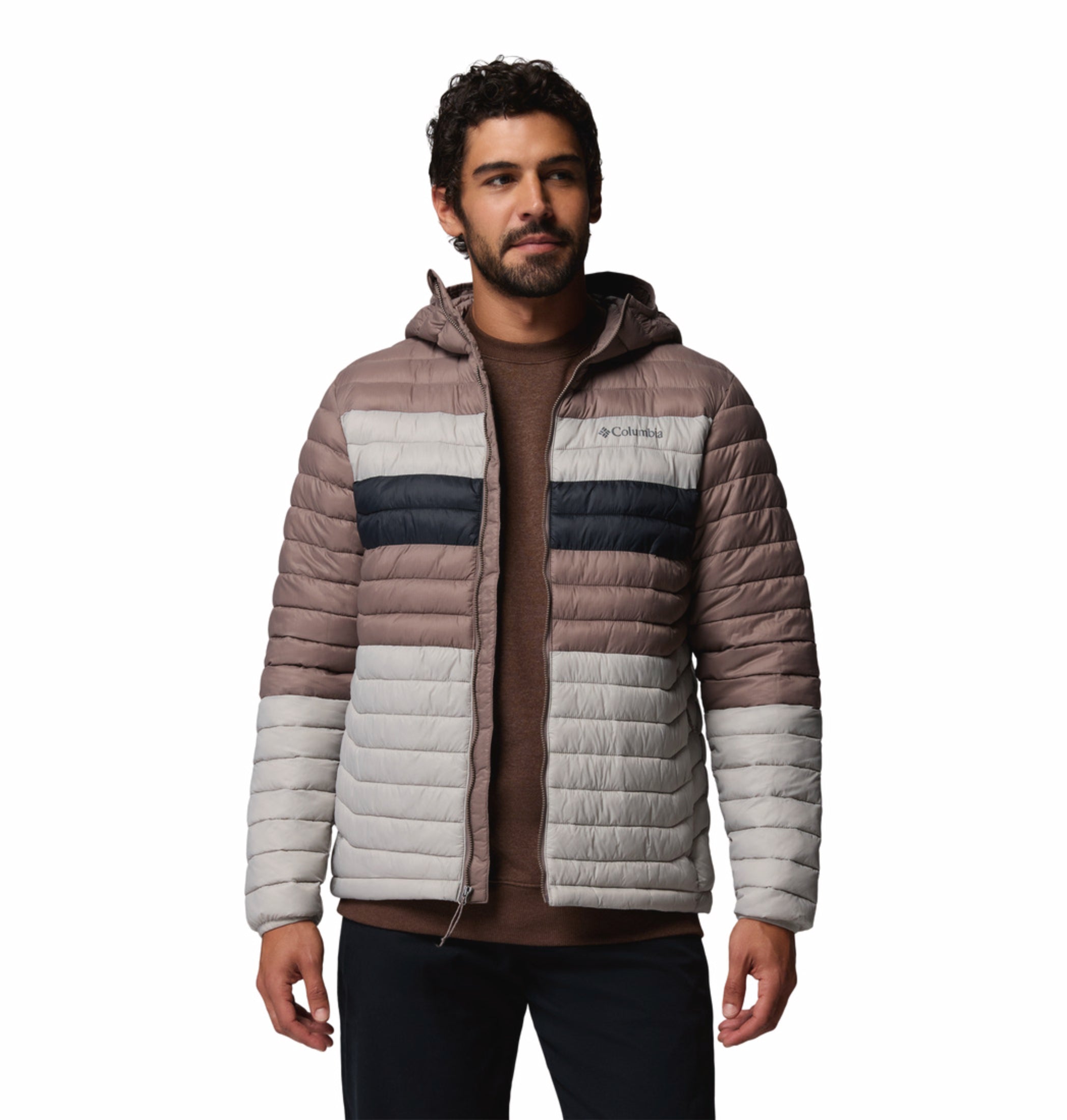 men grey omni shield powder pass down jacket