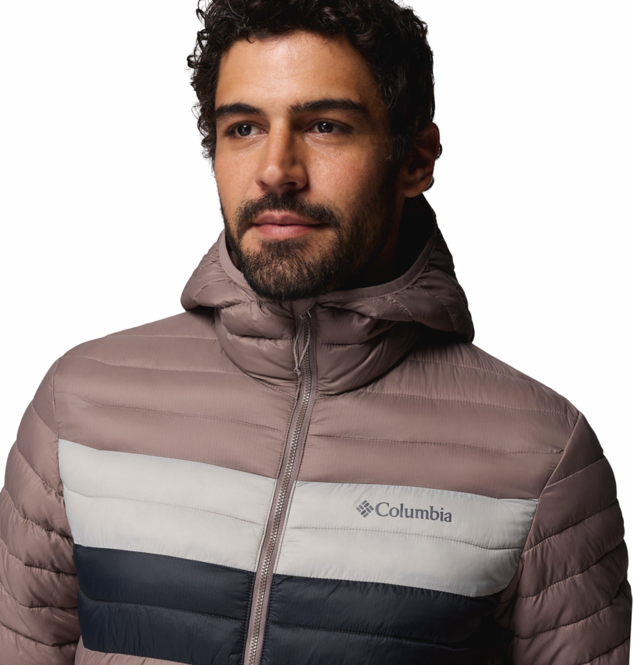men grey omni shield powder pass down jacket
