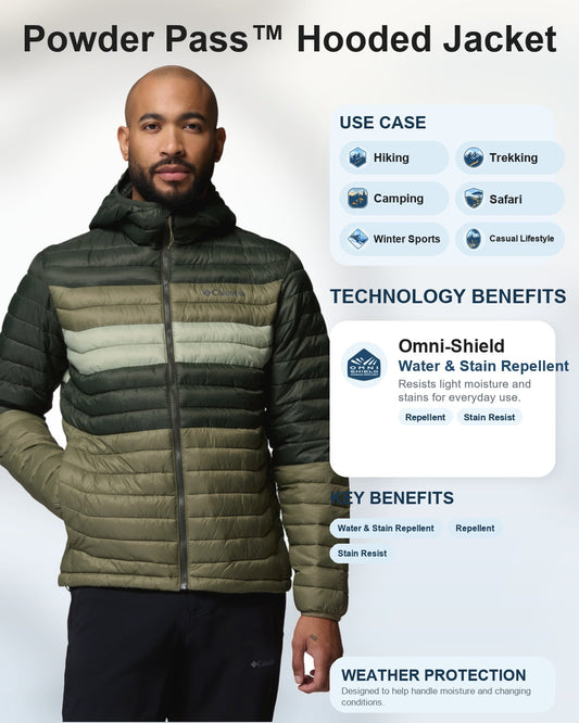 men green omni shield powder pass down jacket