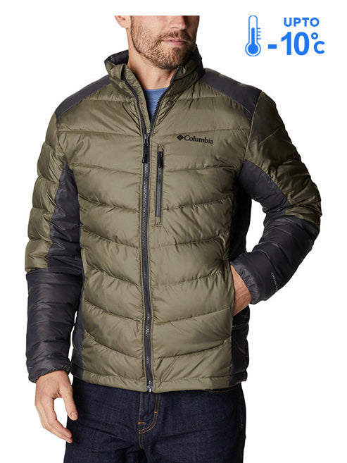 Columbia Men Green Omni-Heat Inifnity Labyrinth Loop Down Jacket