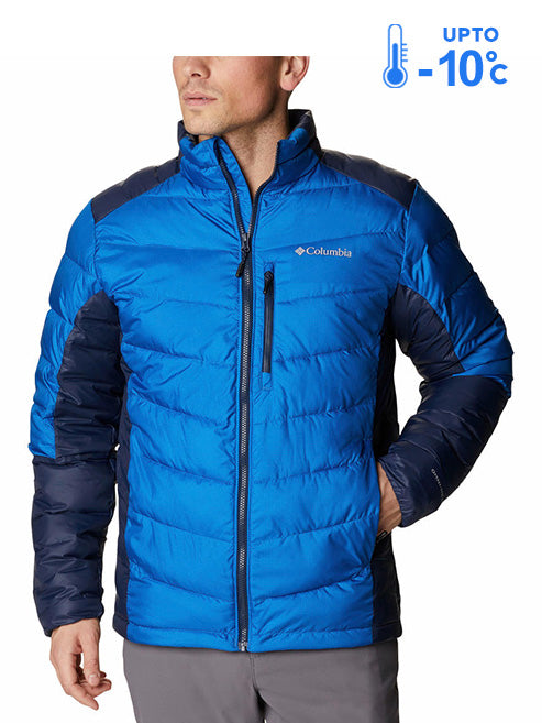 Columbia Men Navy Blue Omni-Heat Inifnity Labyrinth Loop Down Jacket