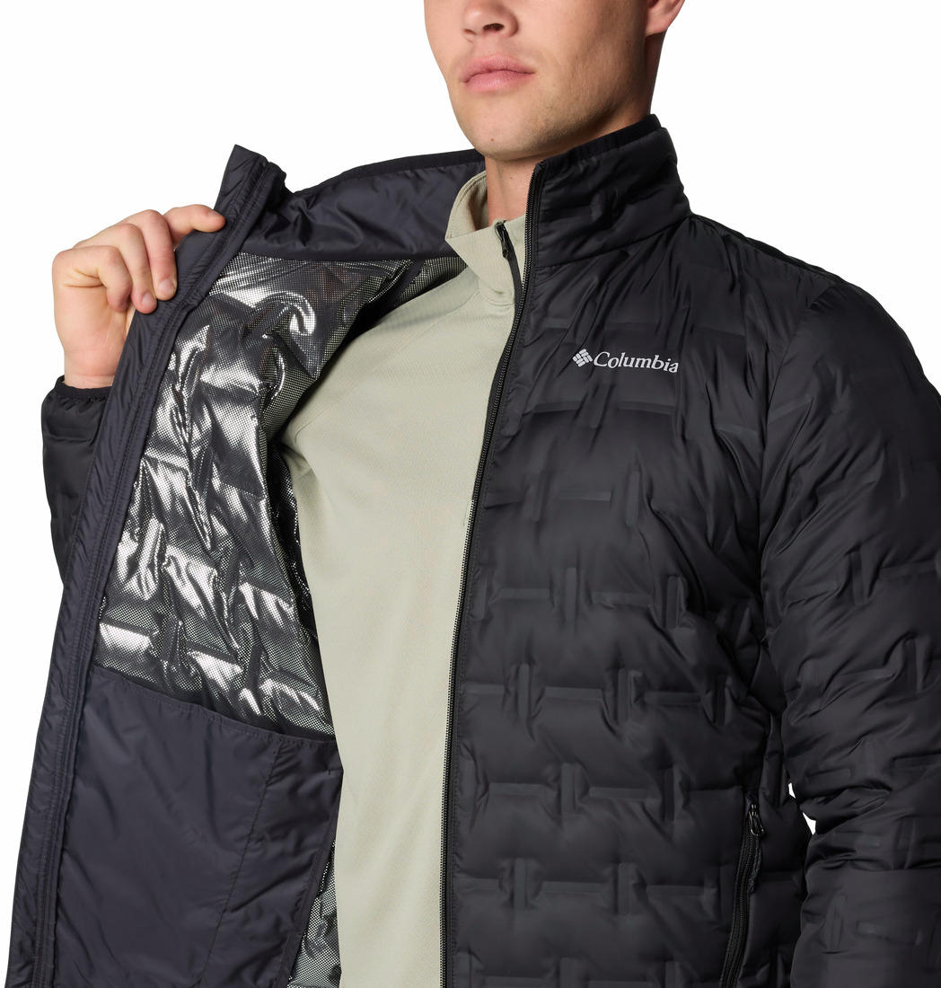Columbia Men Black Omni-Heat Reflective Delta Ridge II Down Jacket