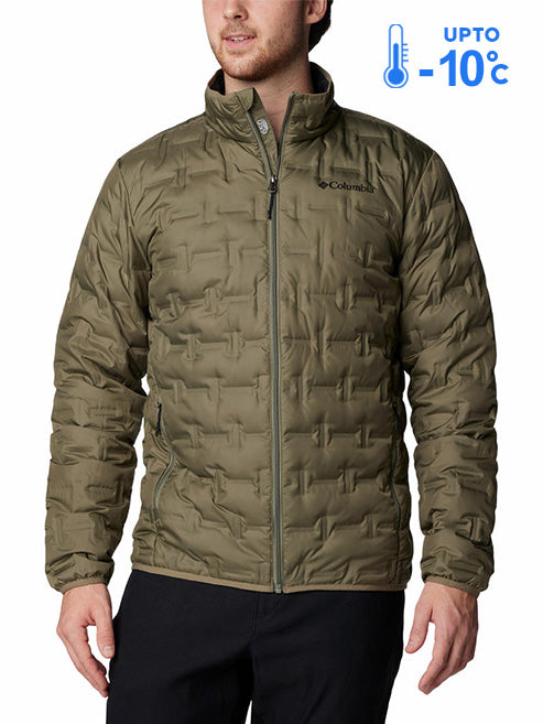 Columbia Men Green Omni-Heat Reflective Delta Ridge II Down Jacket