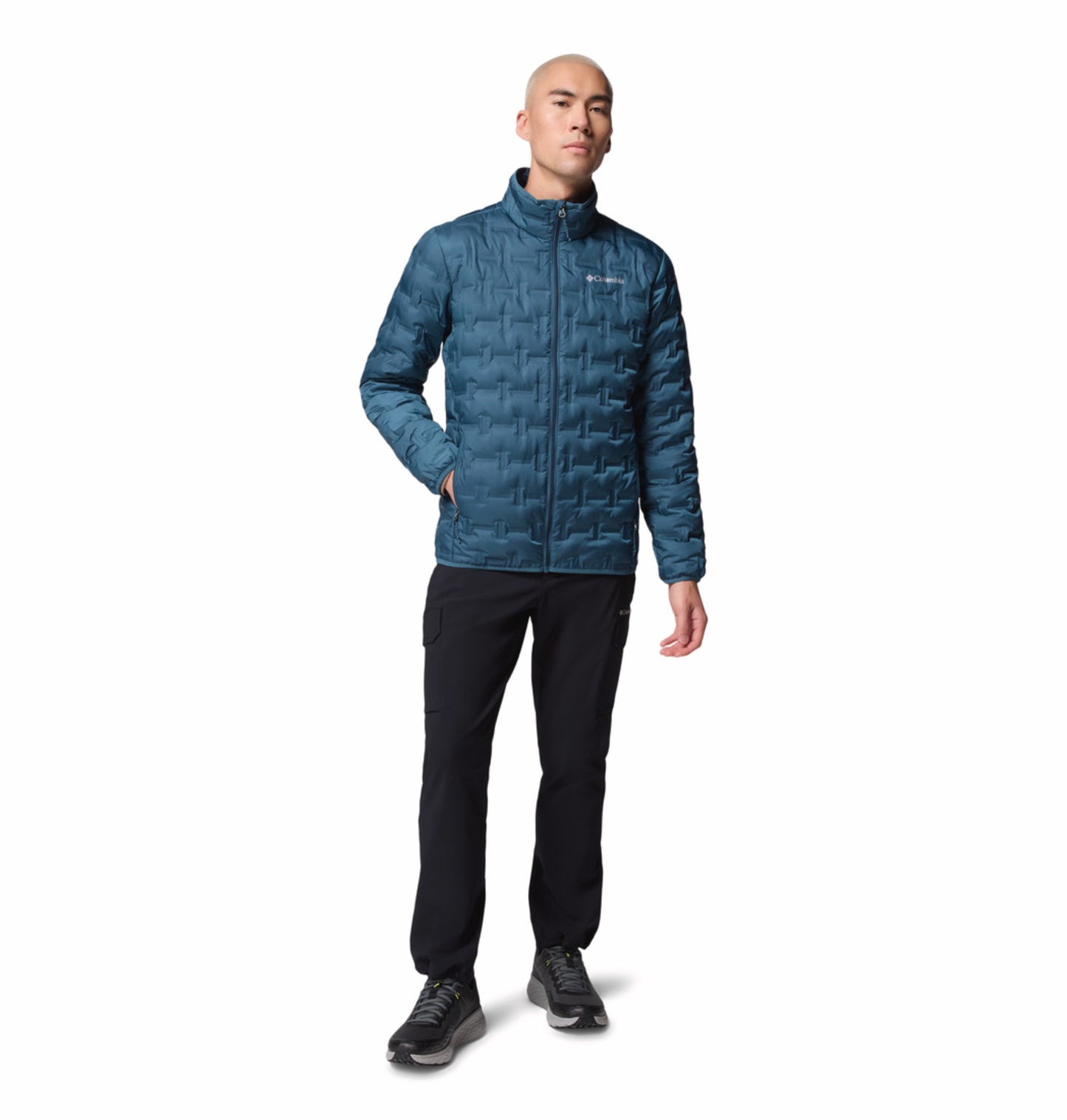Columbia Men Teal HEAT SEAL Delta Ridge II Down Jacket