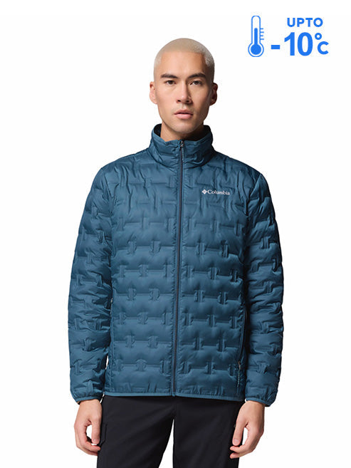 Columbia Men Blue Omni-Heat Reflective Delta Ridge II Down Jacket