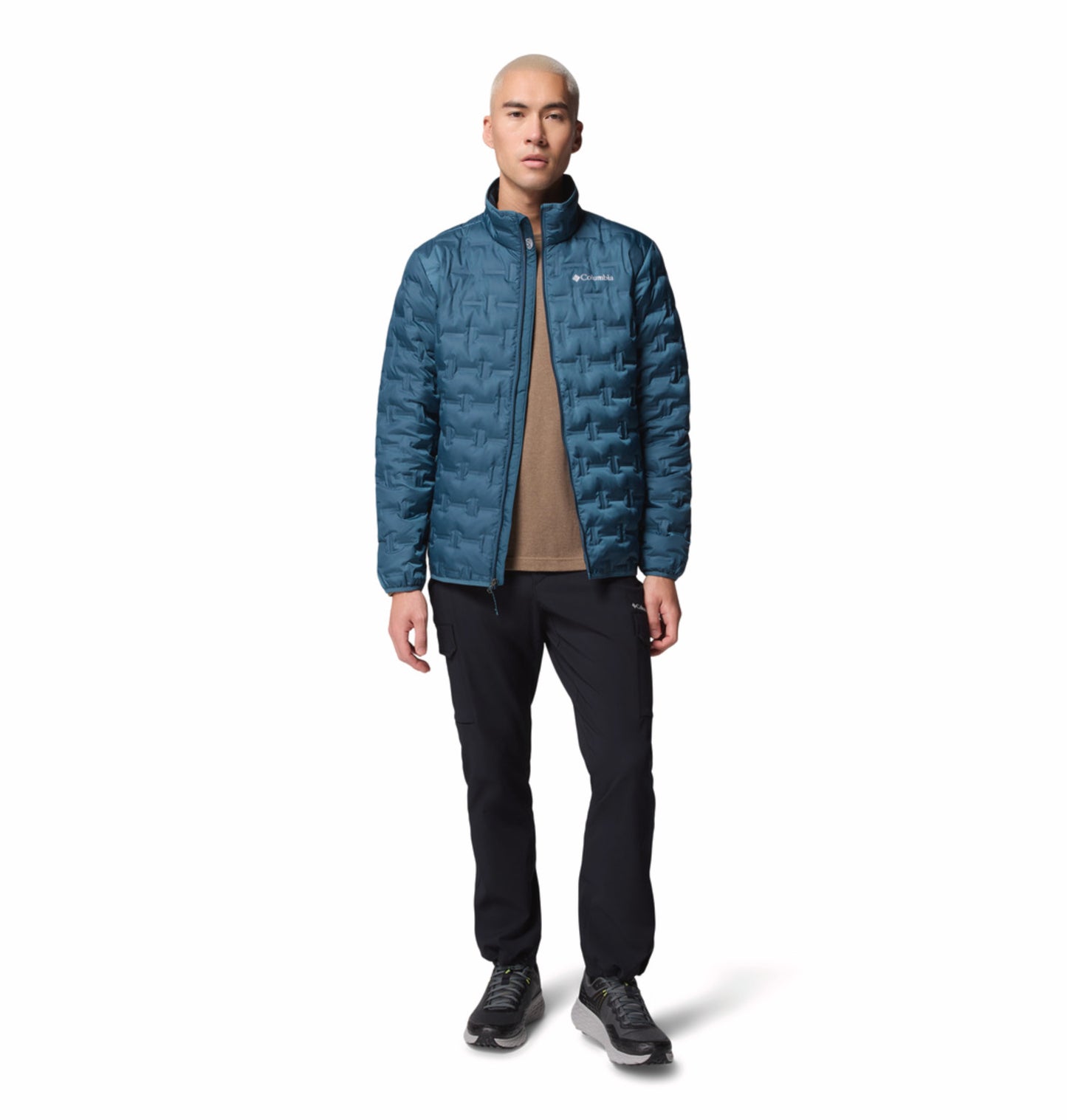 Columbia Men Teal HEAT SEAL Delta Ridge II Down Jacket