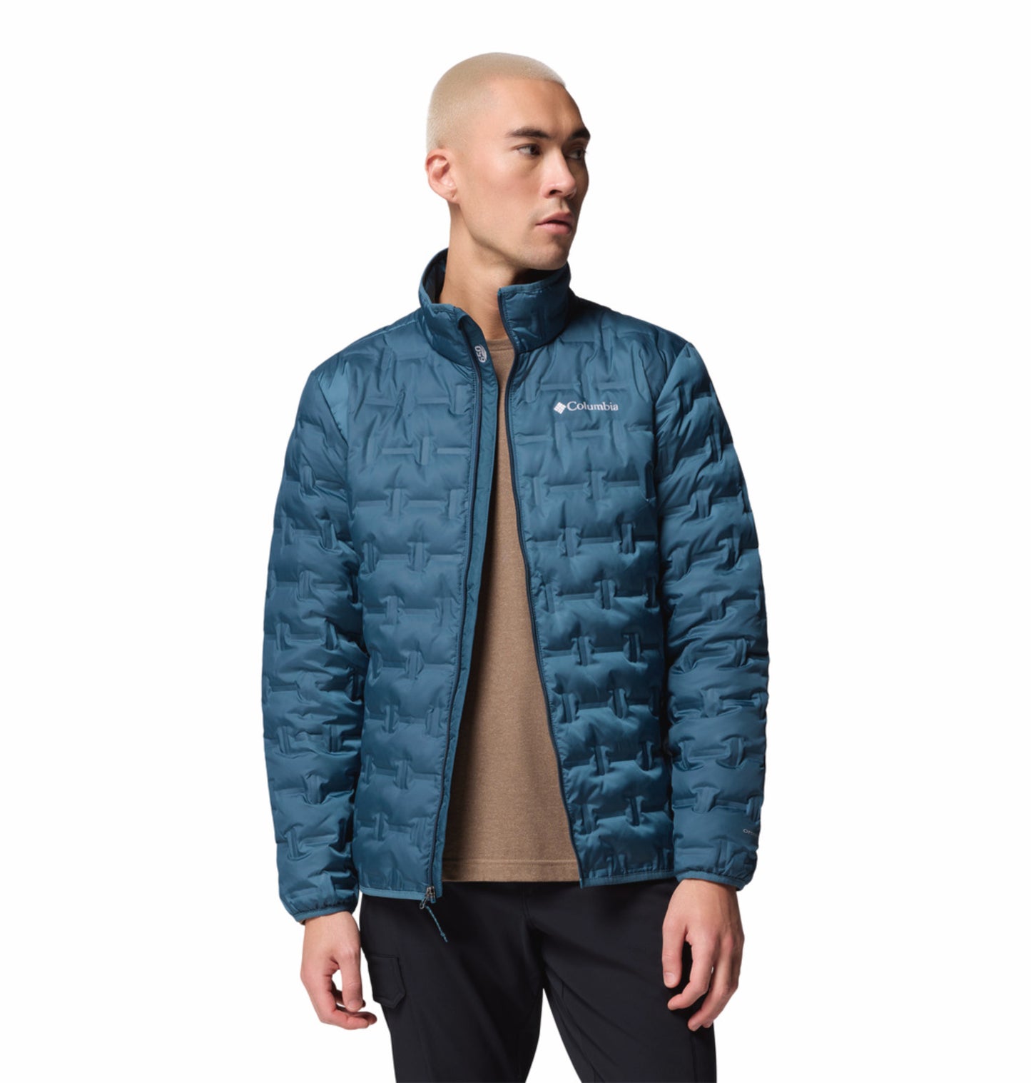 Columbia Men Teal HEAT SEAL Delta Ridge II Down Jacket