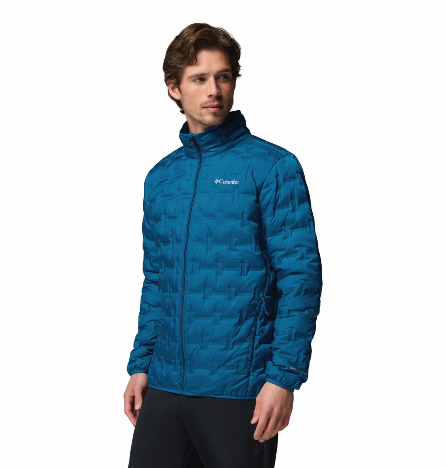 men blue omni heat reflective delta ridge ii down jacket
