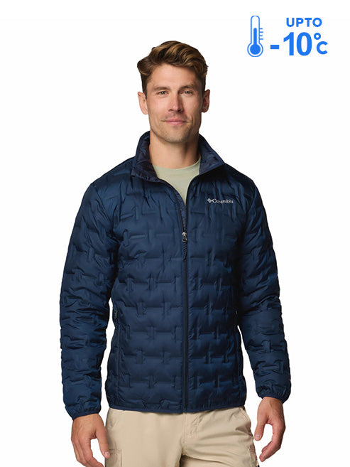 Columbia Men Navy Blue Omni-Heat Reflective Delta Ridge II Down Jacket