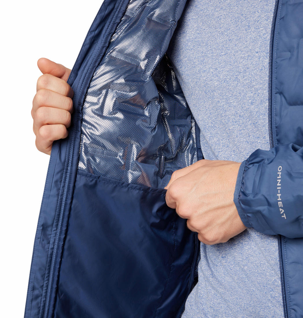 Columbia Mens Blue Delta Ridge II Down Jacket