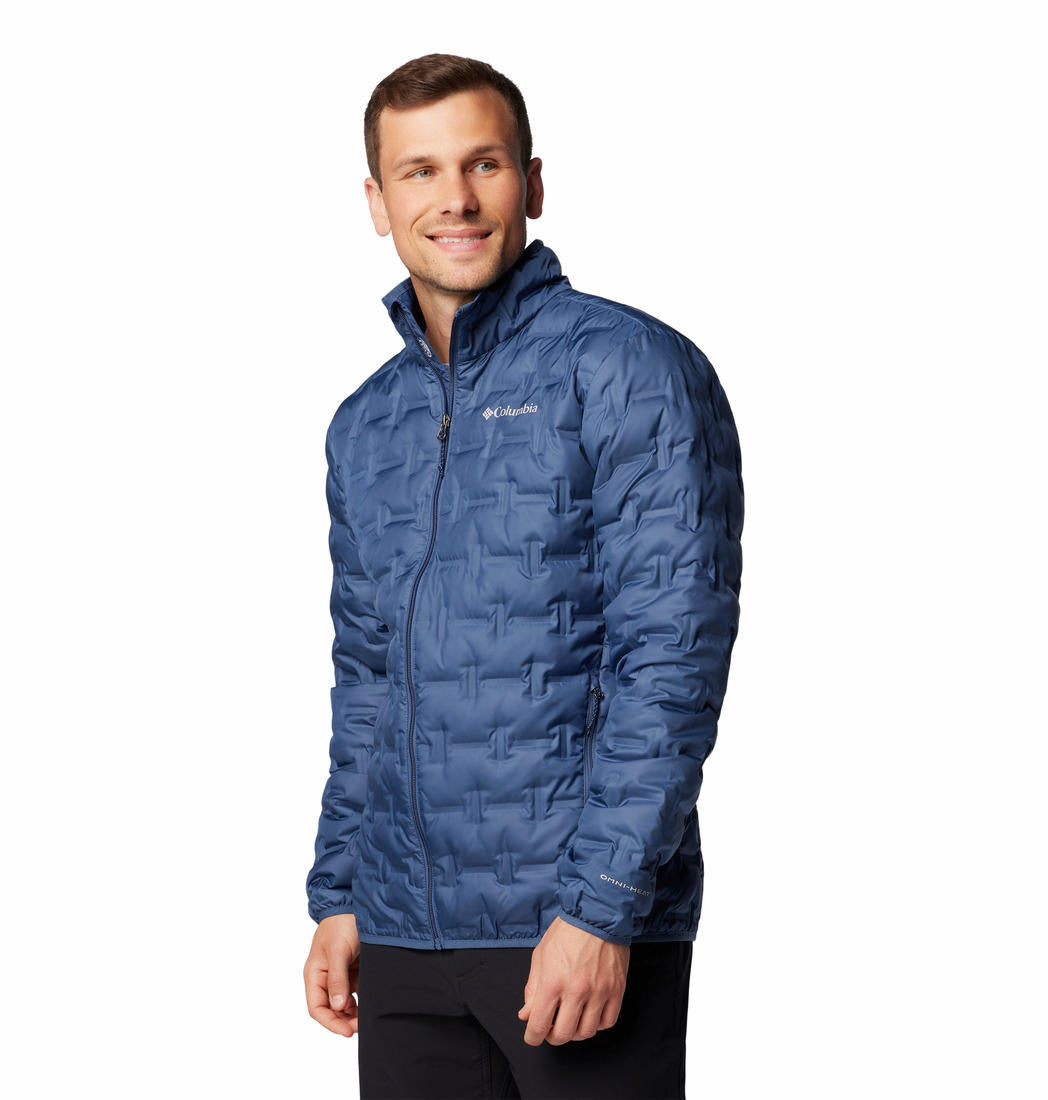 Columbia Mens Blue Delta Ridge II Down Jacket