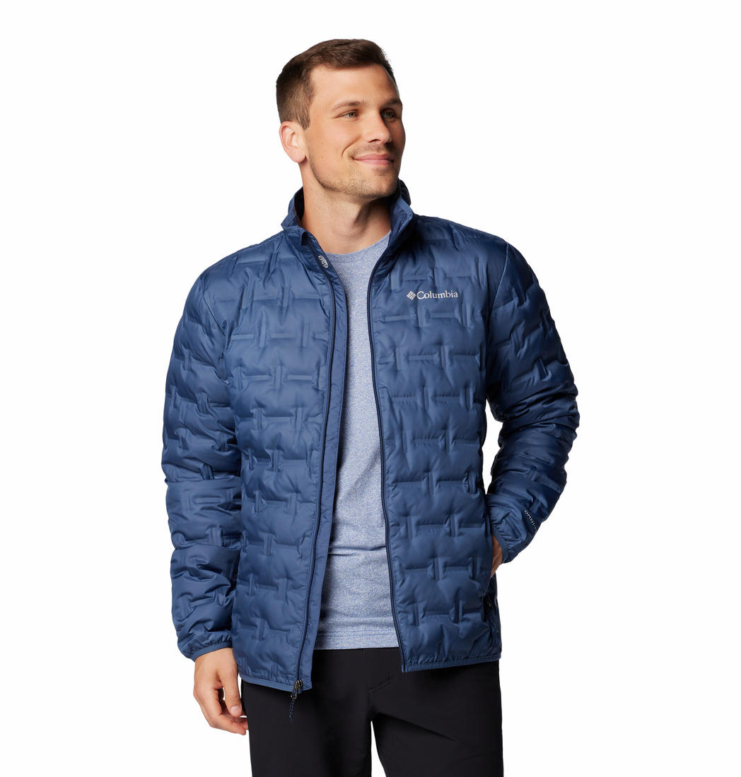 Columbia Mens Blue Delta Ridge II Down Jacket