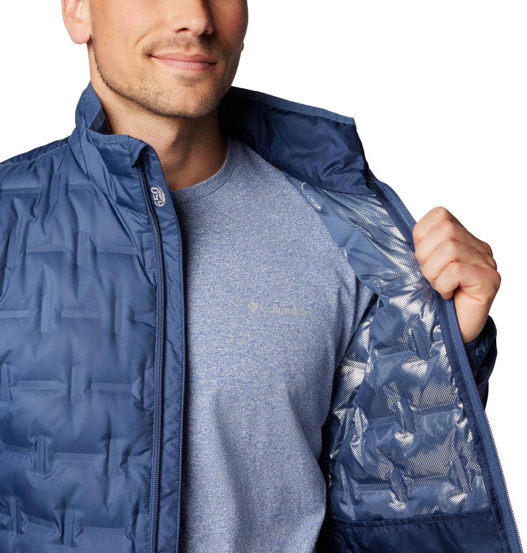 Columbia Mens Blue Delta Ridge II Down Jacket