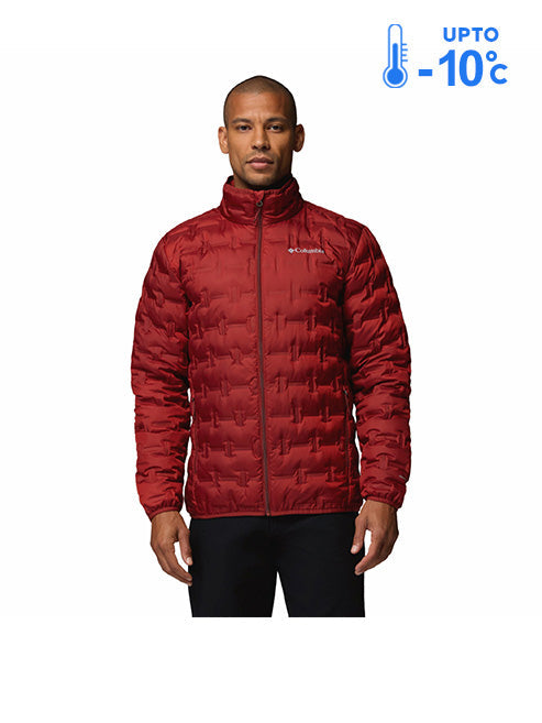 Columbia Men Red Omni-Heat Reflective Delta Ridge II Down Jacket