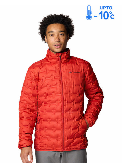 Columbia Men Red Omni-Heat Reflective Delta Ridge II Down Jacket