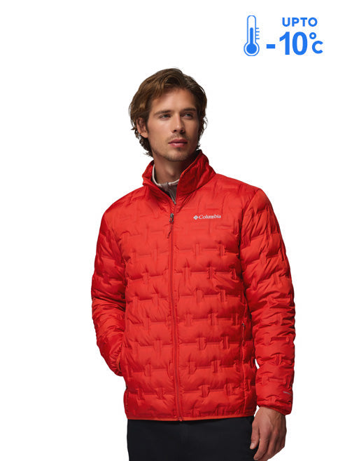 Columbia Men Orange Heat Seal Delta Ridge II Down Jacket