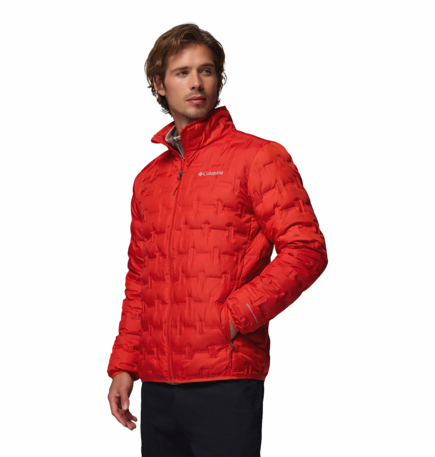 Columbia Men Orange Heat Seal Delta Ridge II Down Jacket
