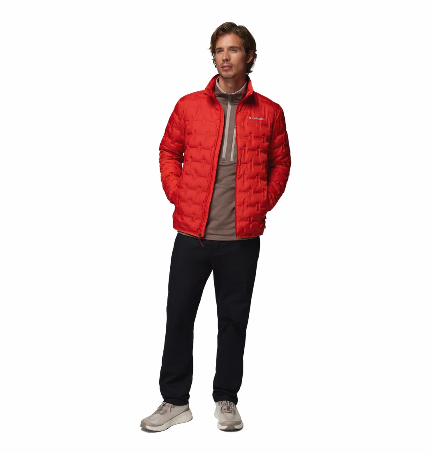 Columbia Men Orange Heat Seal Delta Ridge II Down Jacket