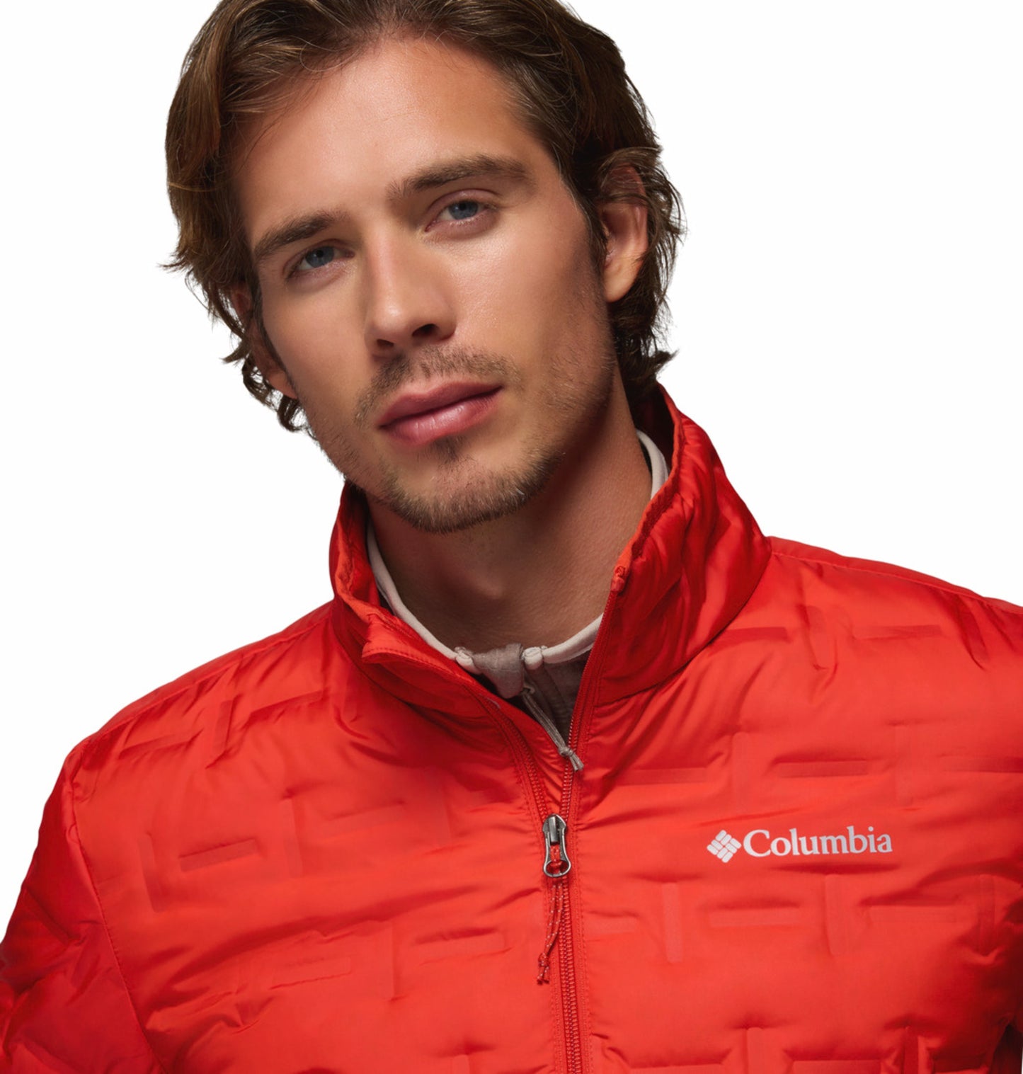 Columbia Men Orange Heat Seal Delta Ridge II Down Jacket
