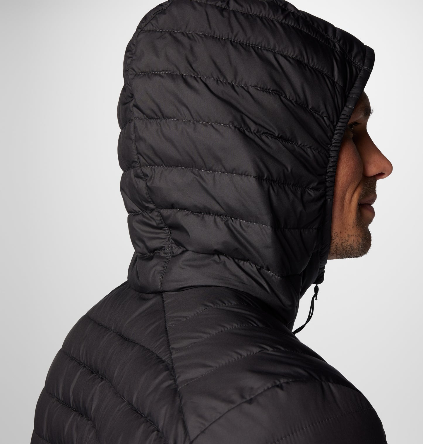 Columbia Men Grey Omni-Shield Silver Falls II Hooded Jacket