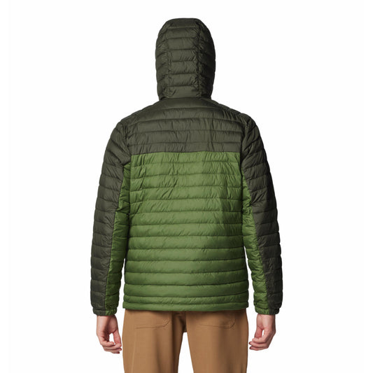 Columbia Mens Green Omni Shield Silver Falls II Hooded Jacket