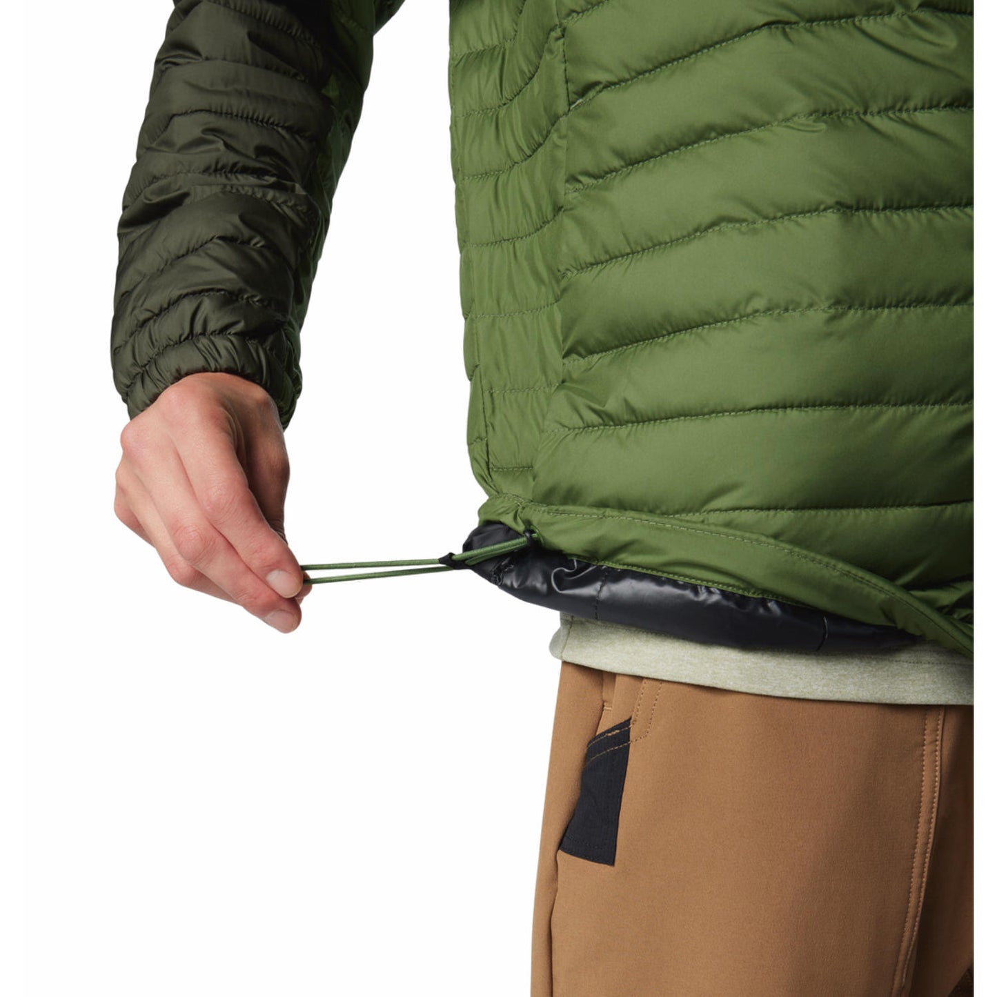 Columbia Mens Green Omni Shield Silver Falls II Hooded Jacket