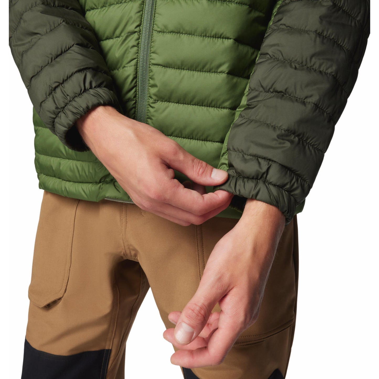 Columbia Mens Green Omni Shield Silver Falls II Hooded Jacket