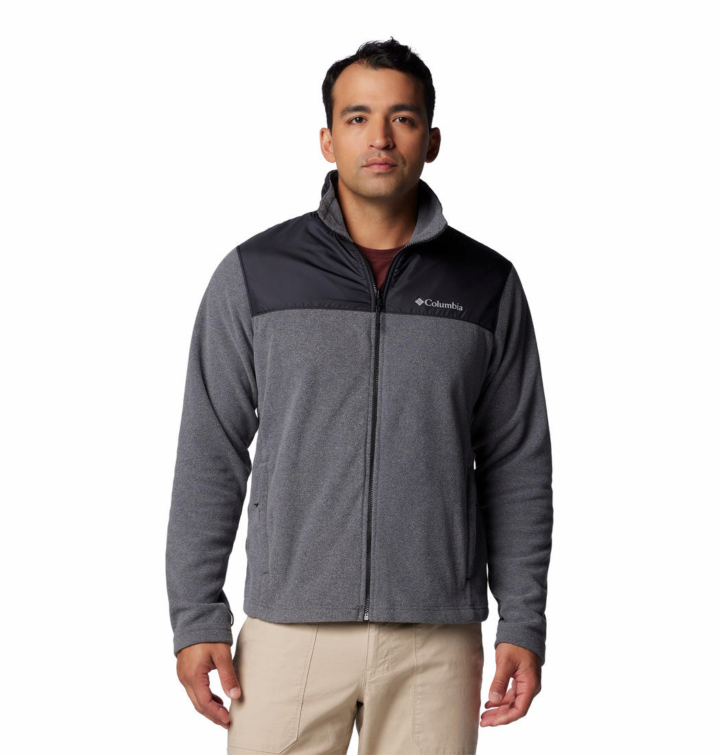 A Men Wearing Columbia Men Black Bugaboo III Fleece Interchange Jacket